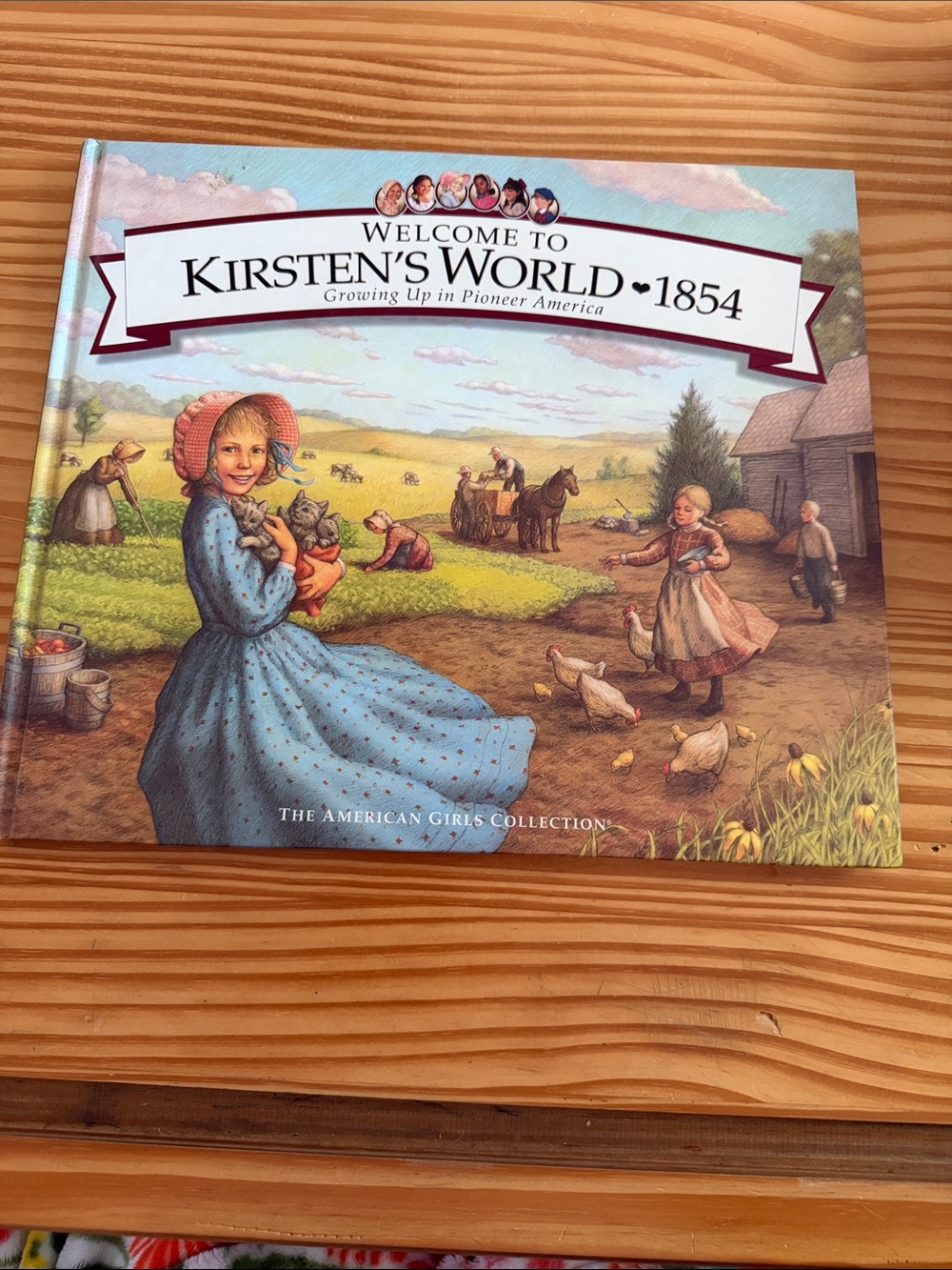 Vintage American Girl Kirsten's World 1854 Hardcover Book & Fold-Out Map Set - Picture 2 of 5